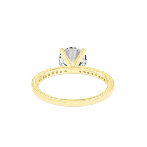 Luvmyjewelry Margaux 14k Yellow Gold Round Cut Lab Grown Diamond  Engagement Ring In 14k Yellow Gold