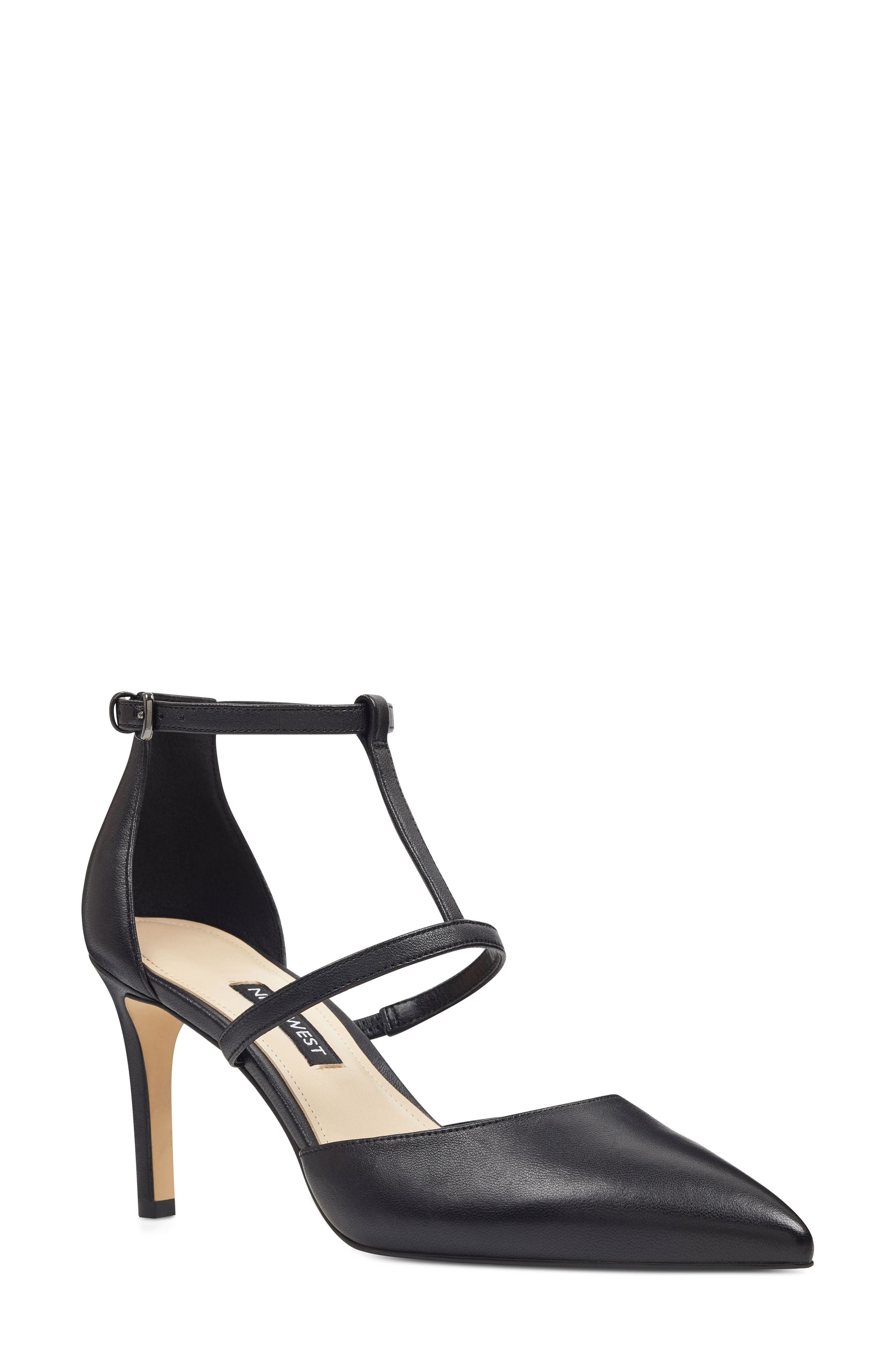 Nine West Cintia Ankle Strap Pump, Black