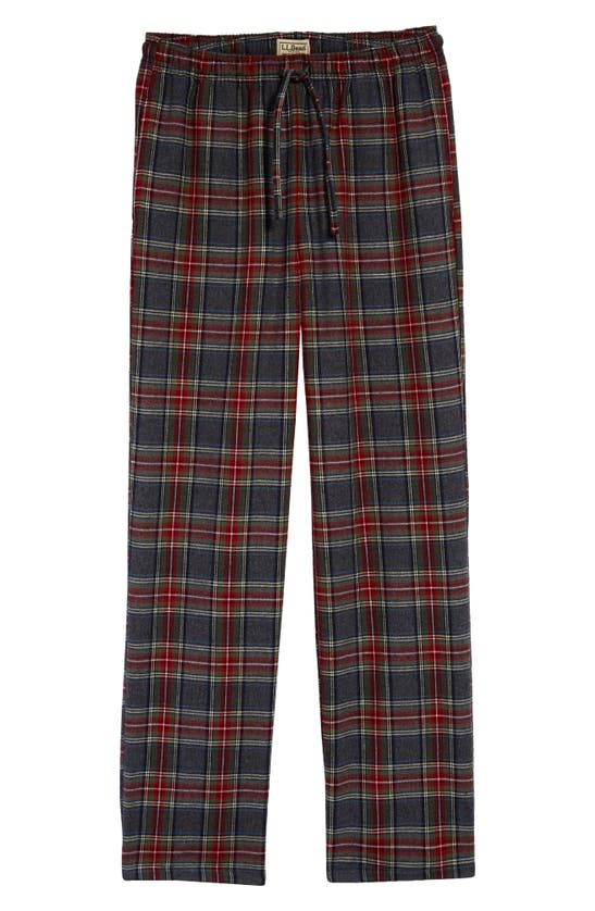 L.l.bean Scotch Plaid Flannel Pajama Pants In Grey Stewart | ModeSens
