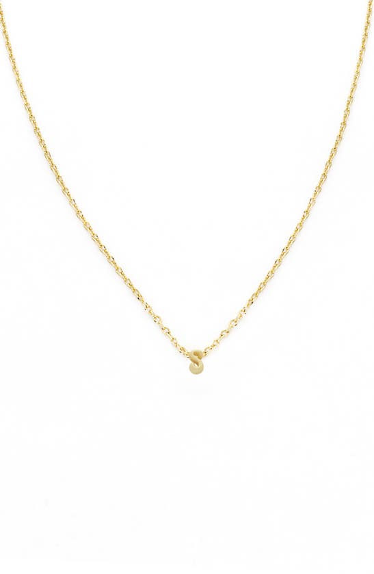 Panacea Bubble Initial Necklace In Gold-s