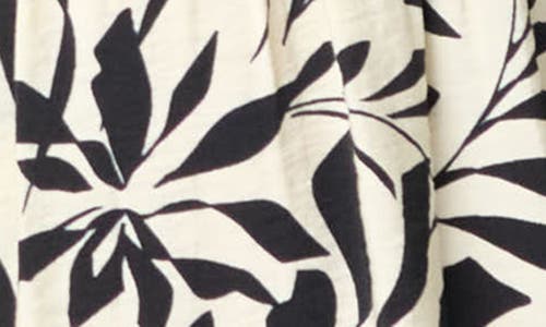 Gibsonlook Playa Floral Tiered High Waist Maxi Skirt In Ivory