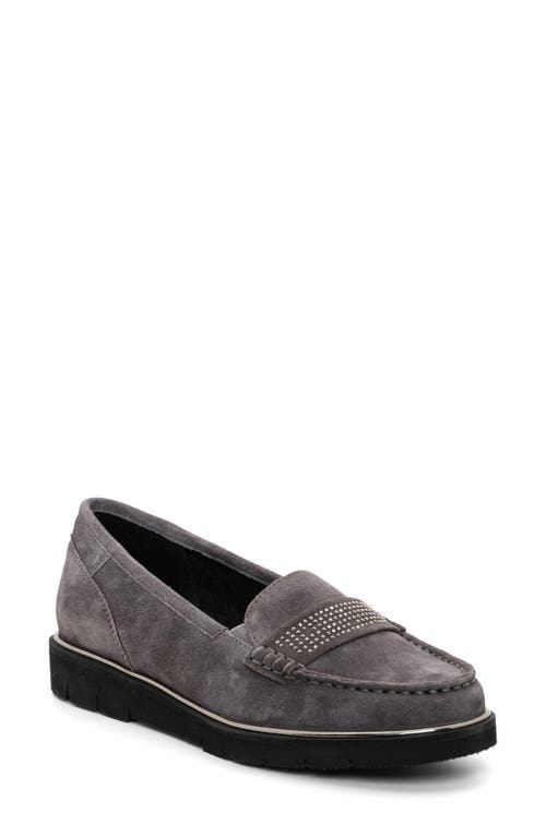 Shop Ara Daffodil Moc Toe Loafer In Grey