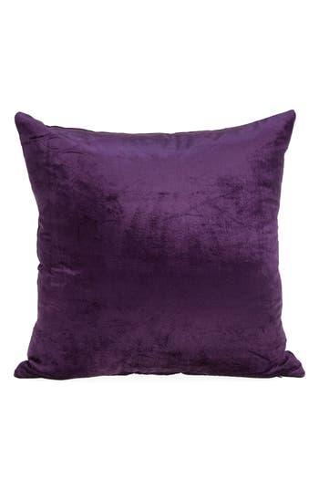 Parkland Collection Alba Solid Throw Pillow In Purple