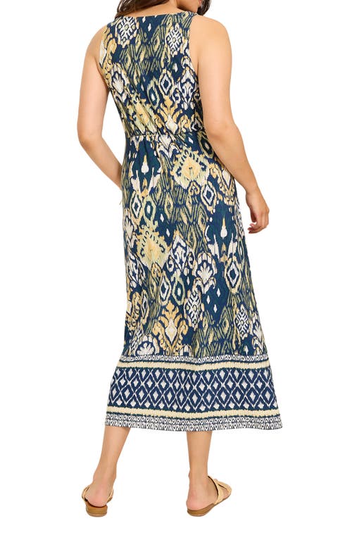 Shop Tommy Bahama Vista Cove Sleeveless Midi Dress In Island Navy