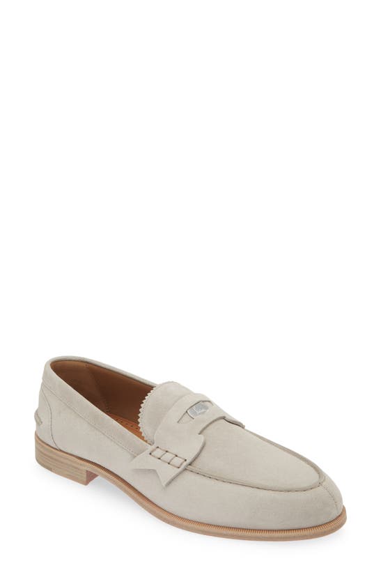 Shop Christian Louboutin Crosta Penny Loafer In Goose