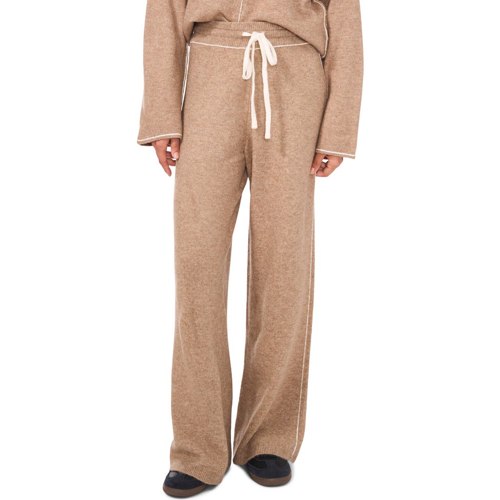 1.STATE Heathered Drawstring Pants in Taupe