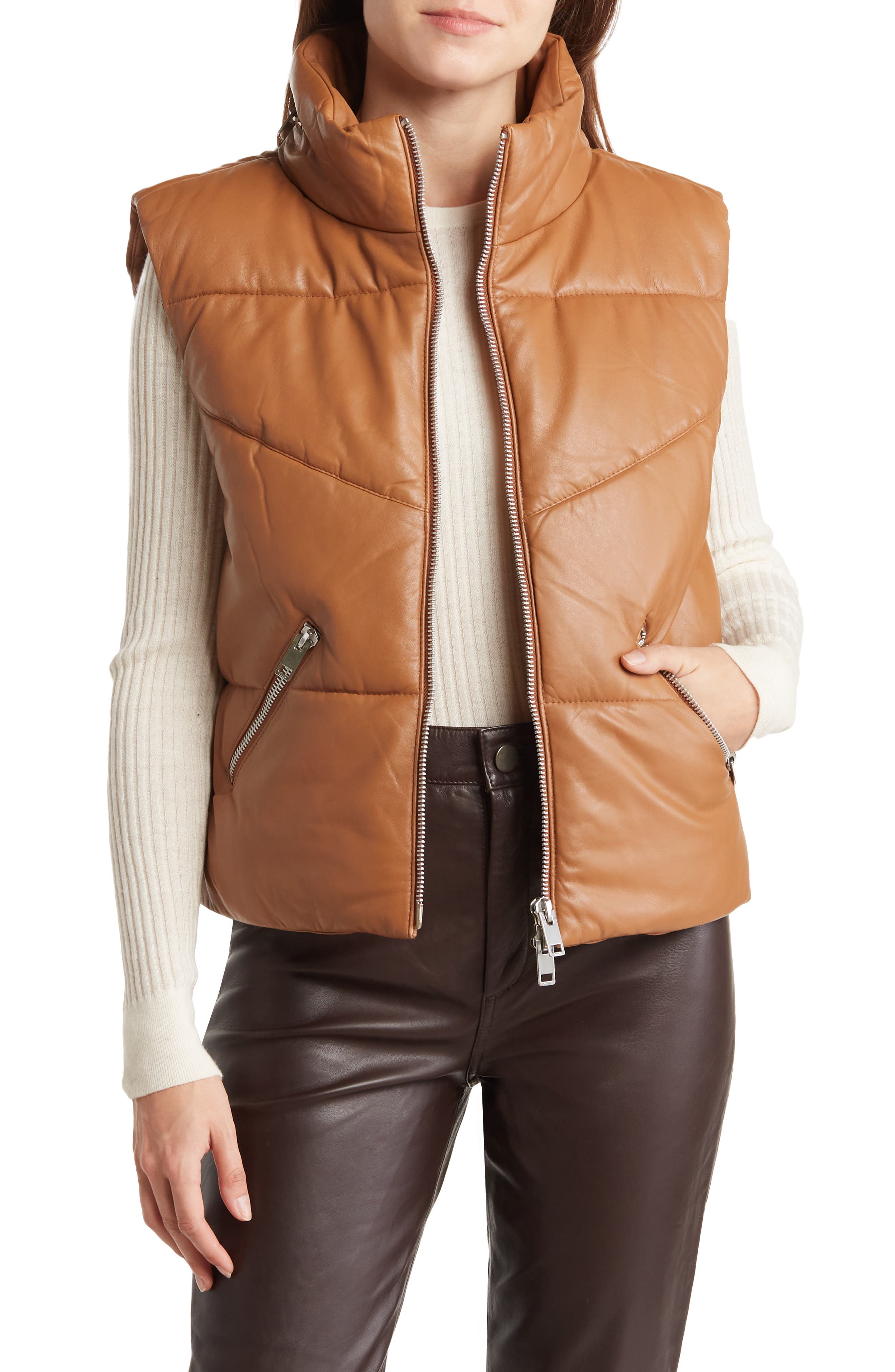 discount 63% FB Sister vest WOMEN FASHION Jackets Vest Knitted Beige M 