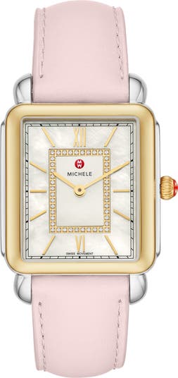 Michele diamond watch deals band