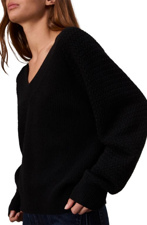 Shop Rag & Bone Kaylee V-neck Cashmere Sweater In Black