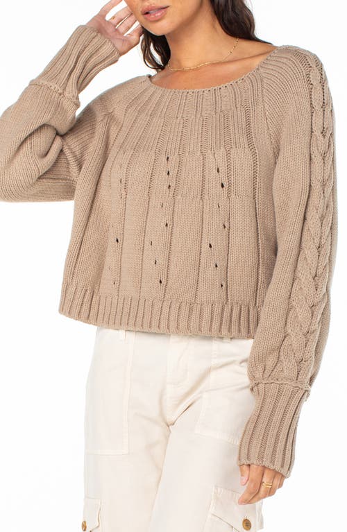 Shop Roxy Day Dreams Sweater In Warm Taupe