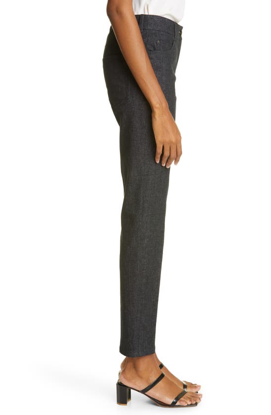 Akris Magda Stretch Denim Ankle Pants In Black