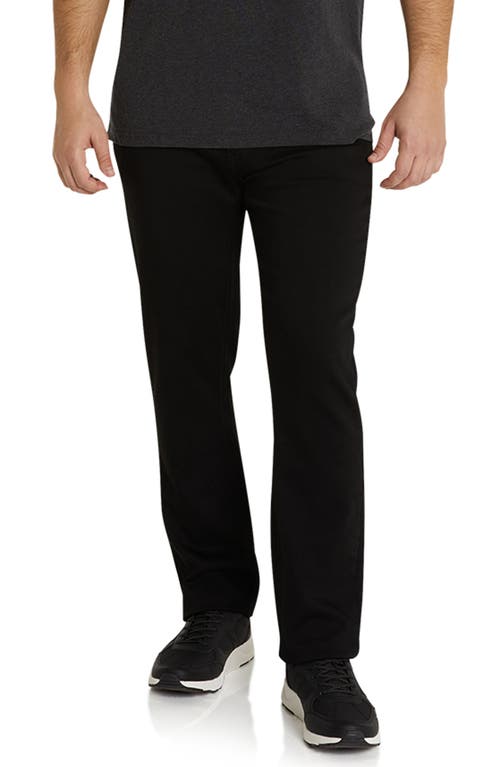 Shop Johnny Bigg Maison Straight Leg Knit Jeans In Black