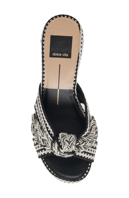 Dolce Vita Genero Woven Sandal In Black Multi Woven