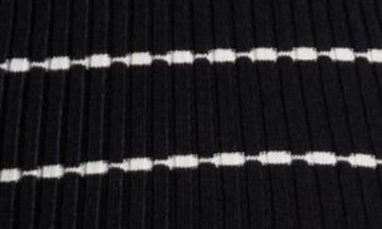 Marion Stripe Maternity Sweater Dress In Black & White