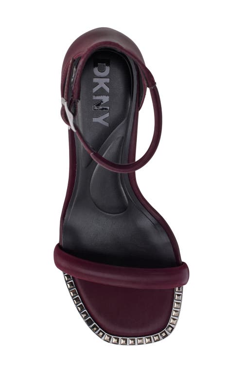 Dkny Women's Waylin Ankle Strap Dress Sandals In Wine
