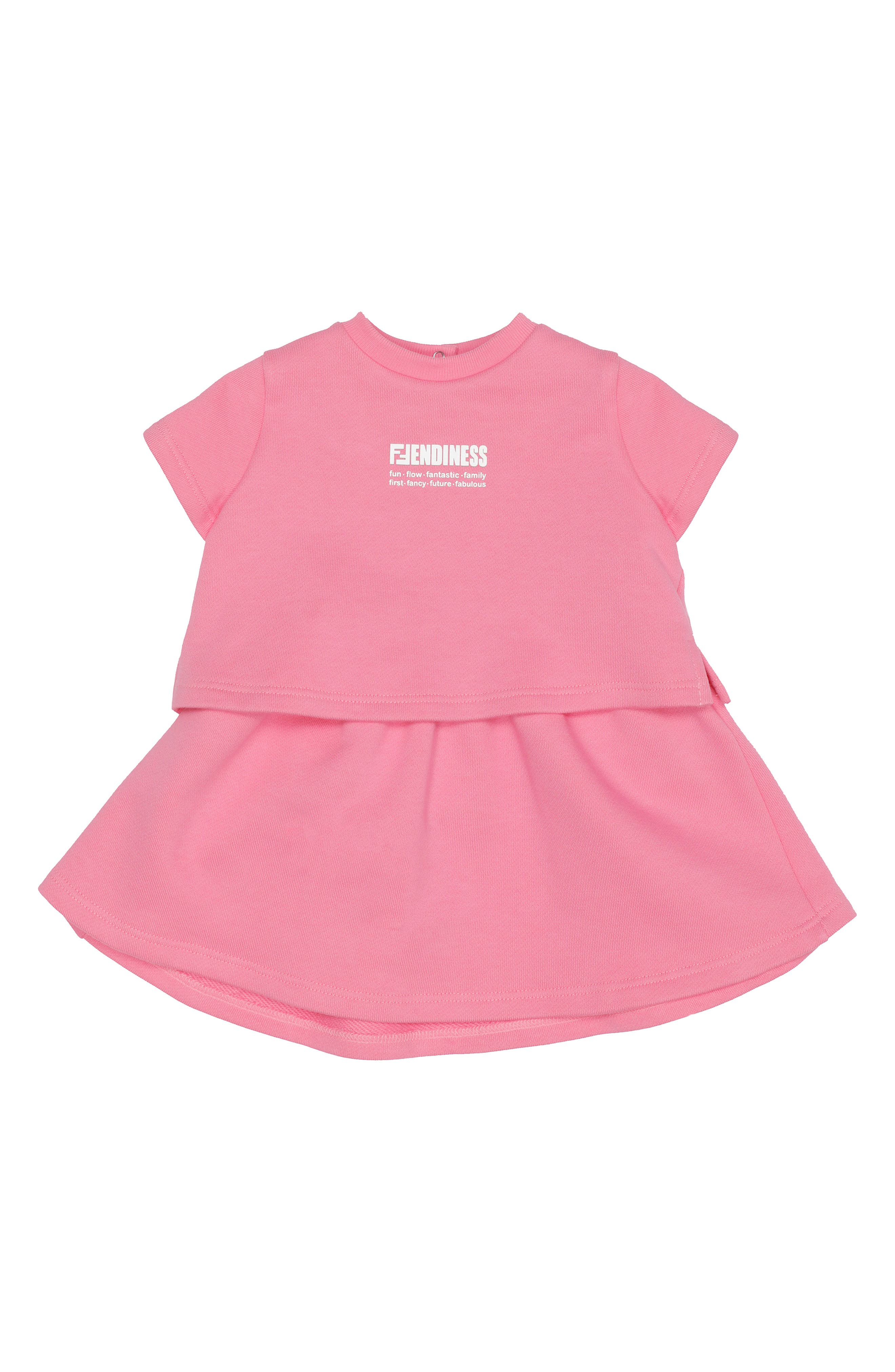 Fendiness Graphic Dress in Bright Pink at Nordstrom, Size 6M Us