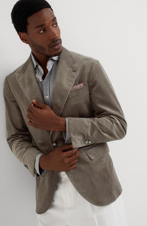 Shop Brunello Cucinelli Corduroy Blazer In Military