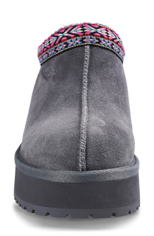 Shop Candies Candie's Leora Platform Clog In Grey Suede