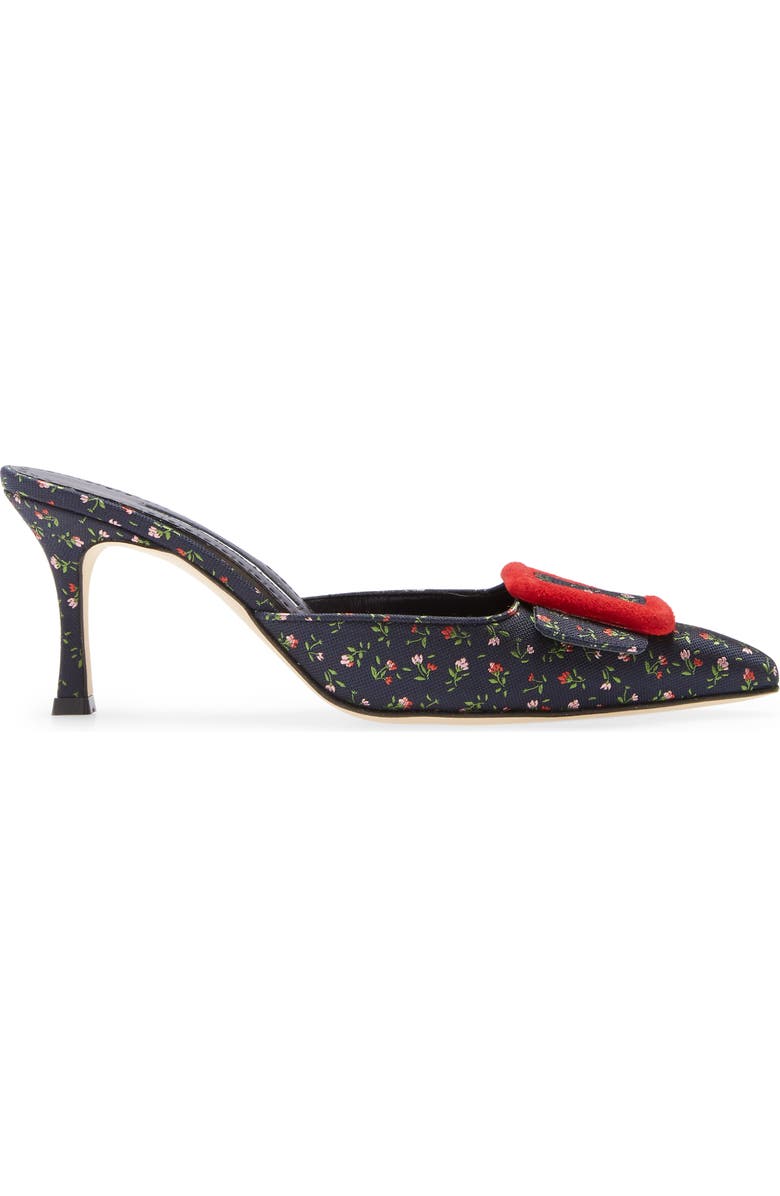 Manolo Blahnik Maysalebi Floral Pointed Toe Mule, Alternate, color, 