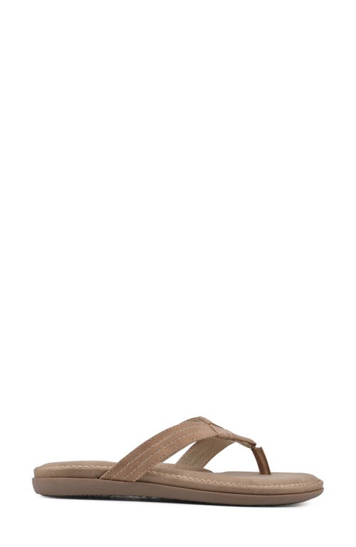Cliffs By White Mountain Fateful Flip Flop In Natural/nubuck
