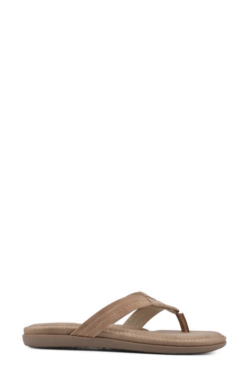 Shop Cliffs By White Mountain Fateful Flip Flop In Natural/nubuck