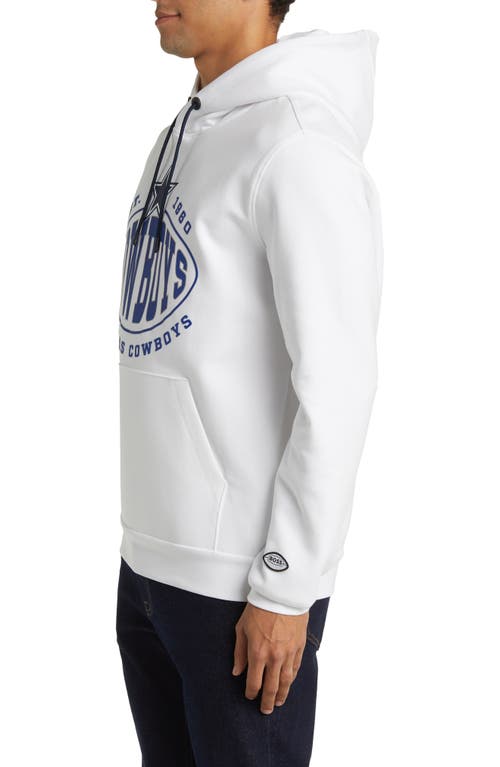 Shop Hugo Boss Boss X Nfl Touchback Graphic Hoodie In Dallas Cowboys White