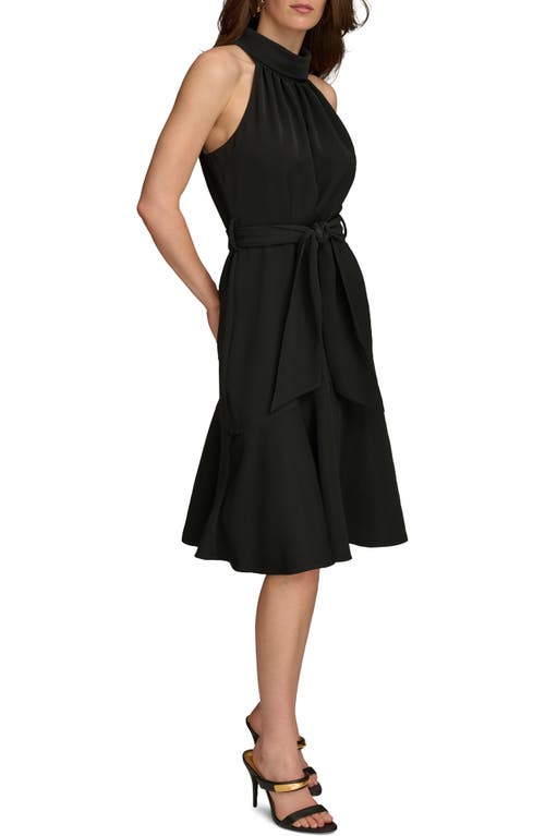 Shop Donna Karan New York Sleeveless A-line Dress In Black