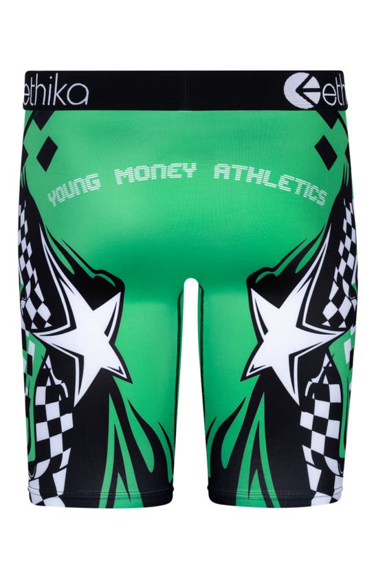 Shop Ethika Young Mula Boxer Briefs In Black/ Green