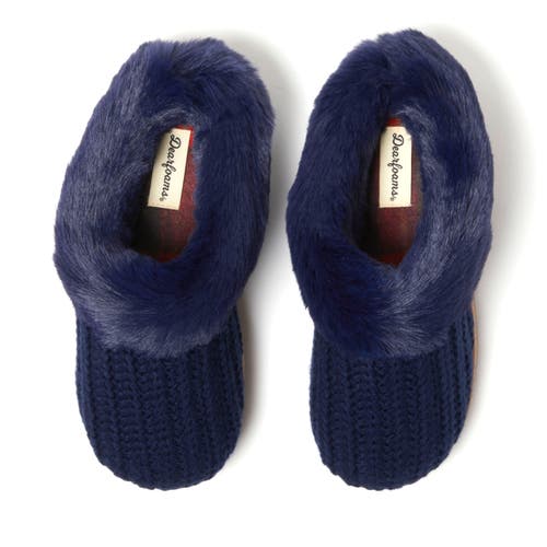 DEARFOAMS DEARFOAMS HANNAH FESTIVE KNIT CLOG SLIPPER 