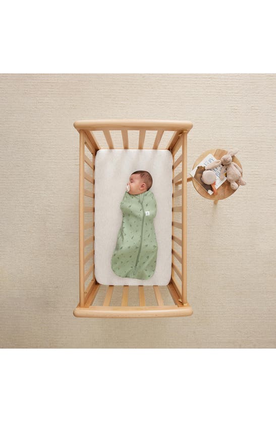 Ergopouch 0.2 Tog Organic Cotton Cocoon Swaddle Sack In Green