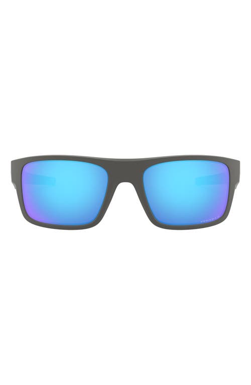 Oakley Drop Point 61mm Prizm Polarized Wrap Sunglasses in Gunmetal at Nordstrom