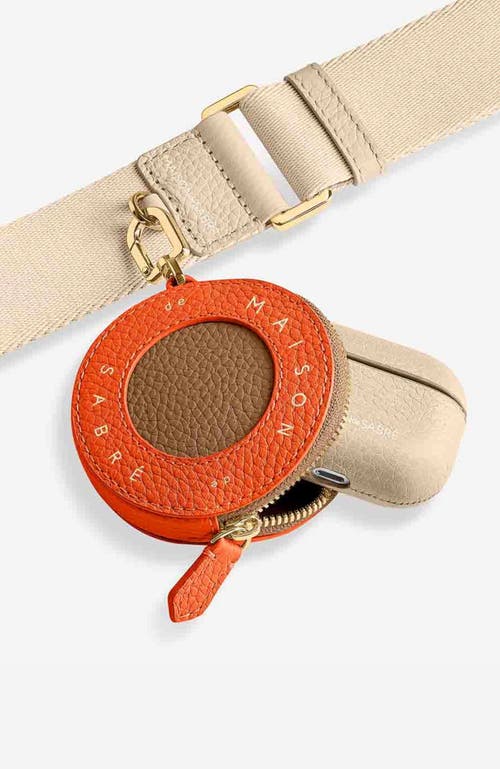 Maison De Sabre Maison De Sabré Leather Coin Purse In Sandstone Manhattan