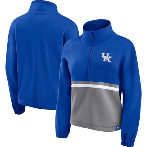 Men's Champion Royal Kansas Jayhawks Colorblock Packable Half-Zip Jacket