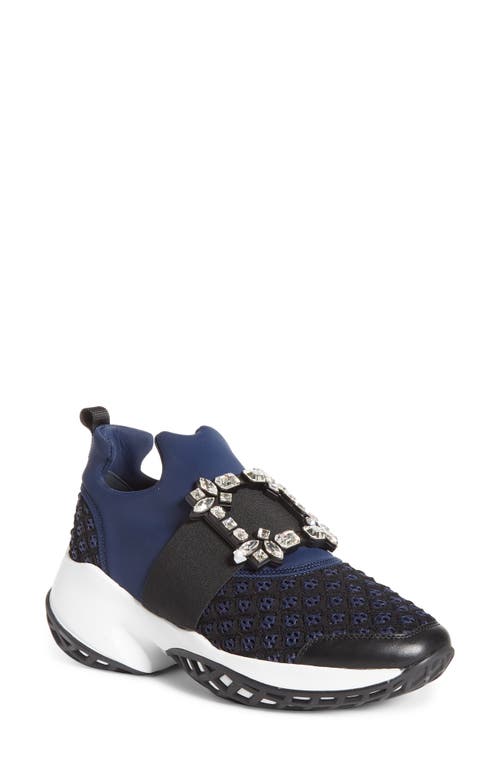 ROGER VIVIER ROGER VIVIER VIV CRYSTAL BUCKLE SLIP-ON SNEAKER 