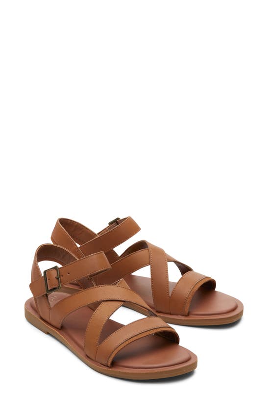 Shop Toms Sloane Ankle Strap Sandal In Brown