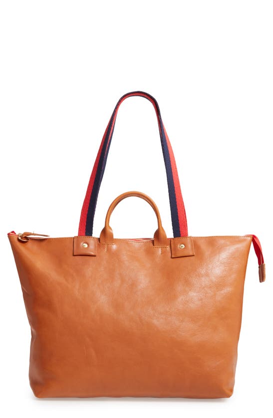 Clare V. Le Zip Sac Rustic Leather Tote