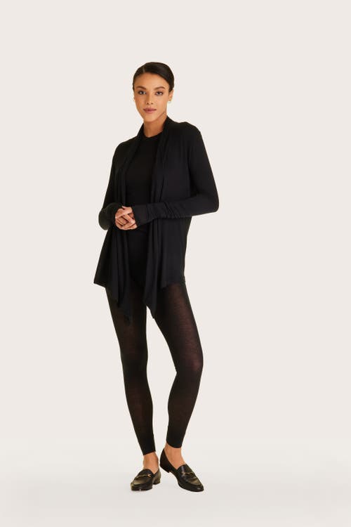 Washable Cashmere Cardigan in Black
