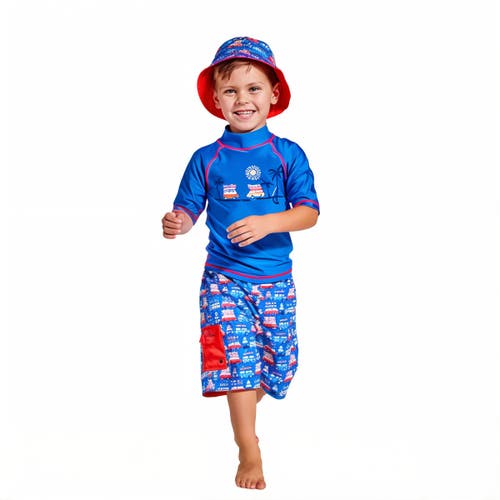 Shop Uv Skinz 3pc Sun & Swim Set In Navy Surf Vans