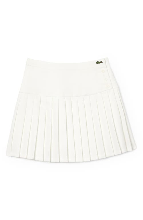 Lacoste Pleated Twill Skirt 70V Farine at Nordstrom,