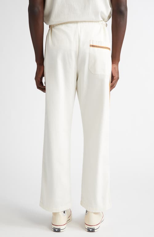 Bode Baseball Pajama Pants In White Multi