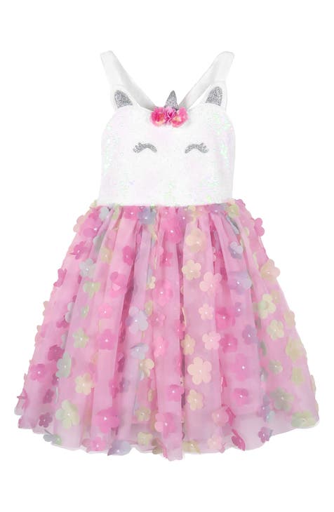 Kids' Unicorn Sequin Bodice Party Dress (Little Kid & Big Kid)