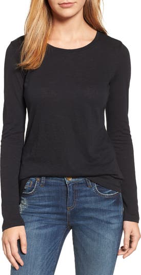 Caslon® Long Sleeve Crewneck T-Shirt | Nordstrom