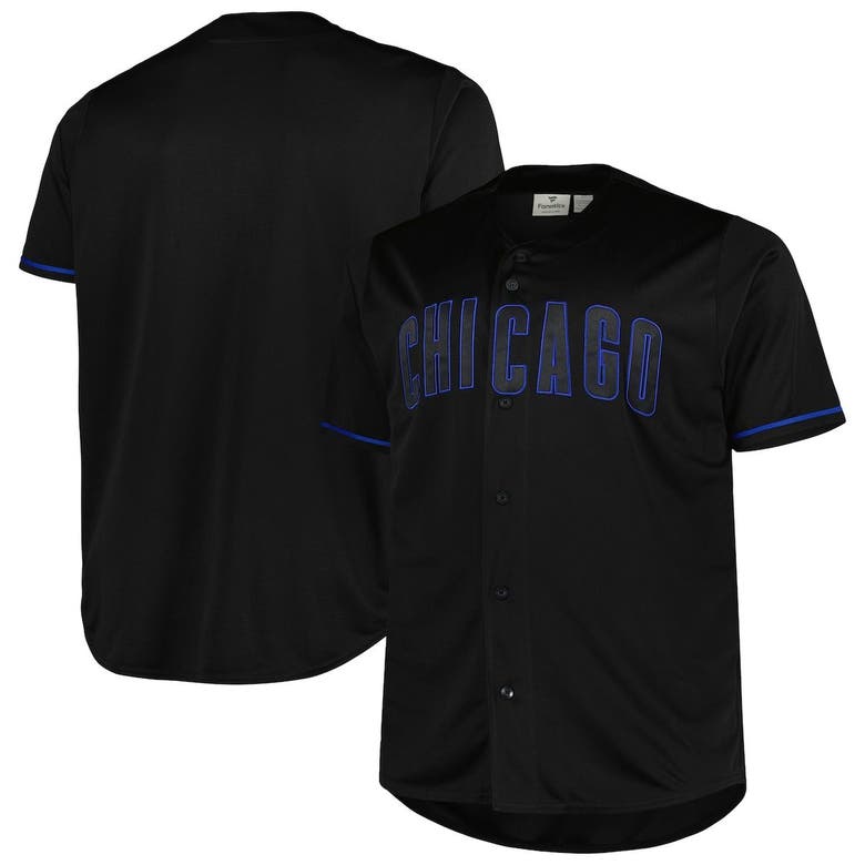 Profile Black Chicago Cubs Big & Tall Pop Fashion Jersey