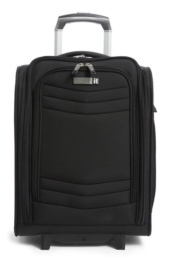 Shop It Luggage Intrepid 16-inch Softside Spinner Luggage In Black