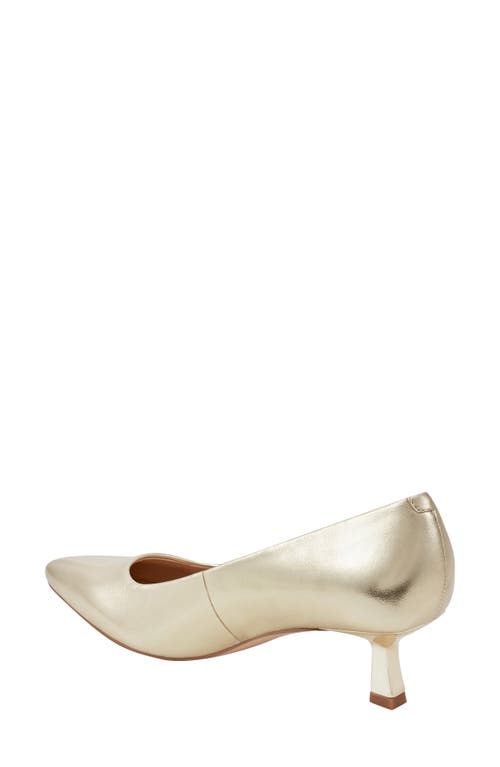 Shop Marc Fisher Ltd Kendri Pointed Toe Kitten Heel Pump In Gold