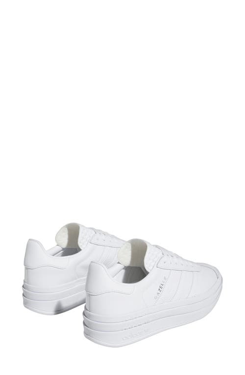 Shop Adidas Originals Adidas Gazelle Bold Platform Sneaker In White/white/white