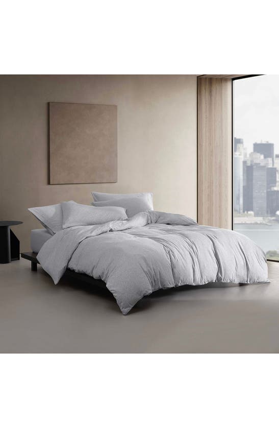 Calvin Klein Washed Percale Duvet & Shams Set In Blue