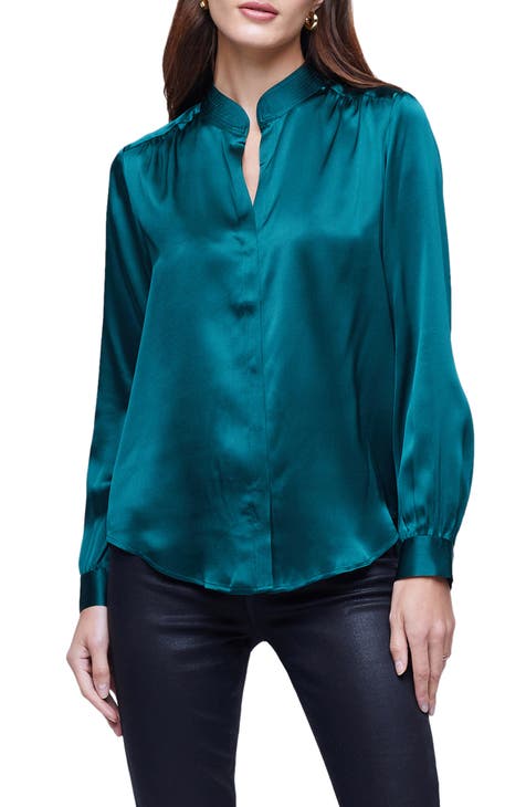 Bianca Silk Satin Blouse