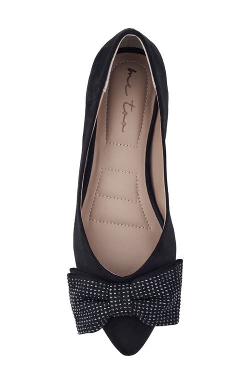 Shop Me Too Alize Bow Pointed Toe Flat In Black