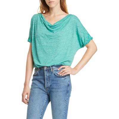 Free People Astrid Convertible Neck Tee, Green